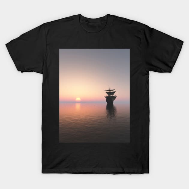 Sunset Sailors 2 T-Shirt by Ryan Rad